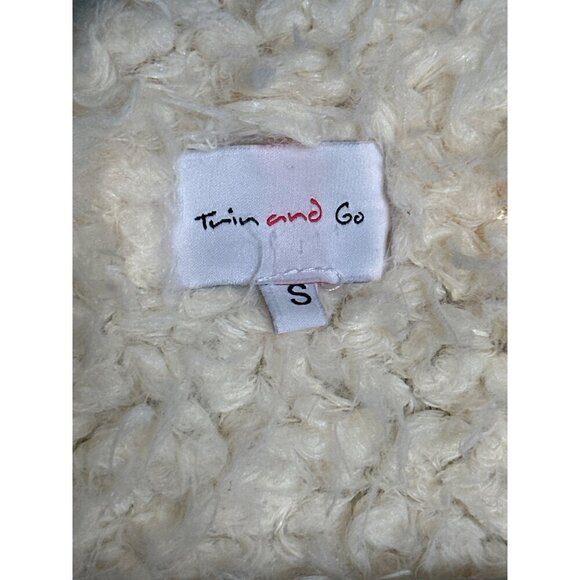 Faux Fur Buffalo Check Plaid Flannel Sherpa Open Vest Wonens S Cabin Rustic Cozy - Picture 4 of 9